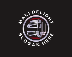 Truck Freight Delivery logo design