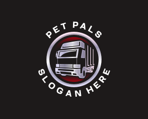 Truck Freight Delivery logo design