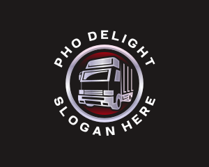 Truck Freight Delivery logo design