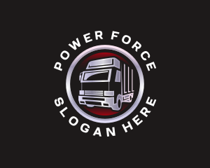 Truck Freight Delivery logo design