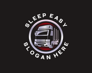 Truck Freight Delivery logo design