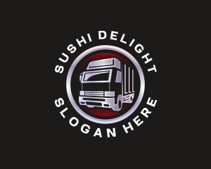 Truck Freight Delivery logo design