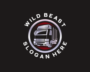 Truck Freight Delivery logo design