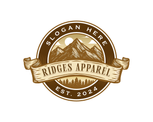 Mountain Forest Travel Destination logo design