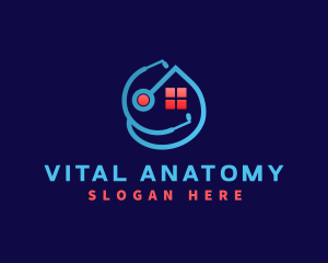 Medical Stethoscope Clinic logo design