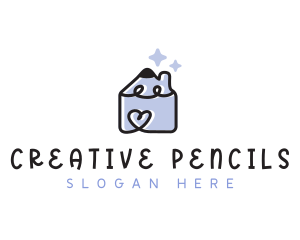 Kindergarten Pencil House logo design