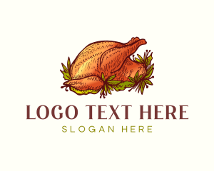 Roast - Roast Chicken Meal logo design