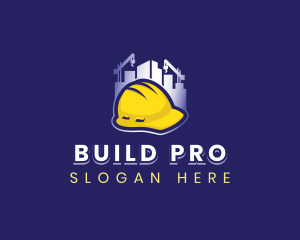 Building Construction Hat logo design