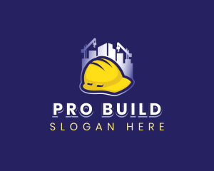 Building Construction Hat logo design