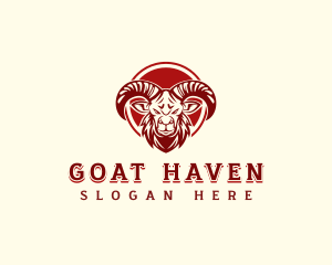 Demon Ram Goat logo design