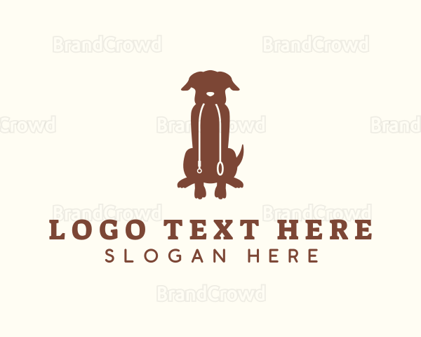 Sitting Pet Dog Logo