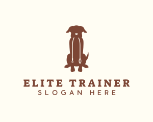 Sitting Pet Dog logo design