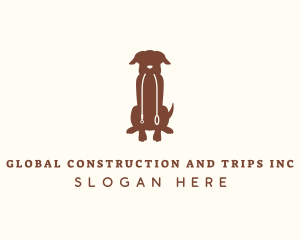 Canine - Sitting Pet Dog logo design