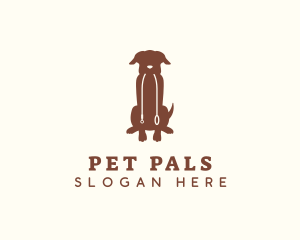 Sitting Pet Dog logo design