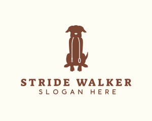 Sitting Pet Dog logo design