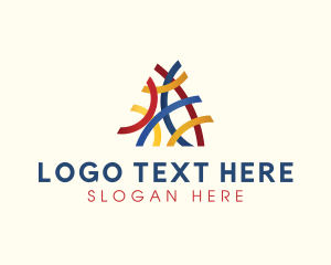 Cultural - Creative Ribbons Triangle logo design