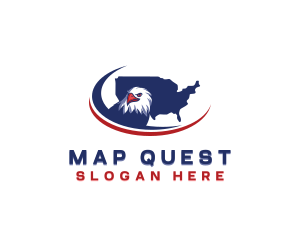 American Eagle  Map logo design