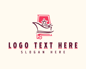 Tourism - Alabama Navy Ship logo design