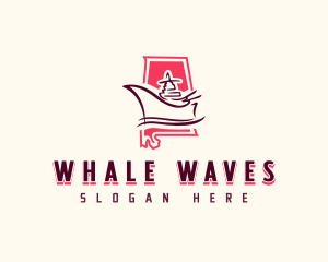 Alabama Navy Ship  logo design