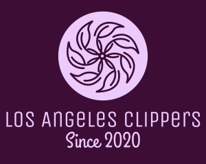 Pattern - Spa Violet Flower logo design