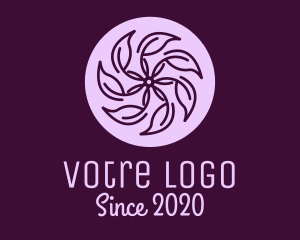 Violet - Spa Violet Flower logo design