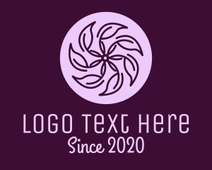 Women - Spa Violet Flower logo design