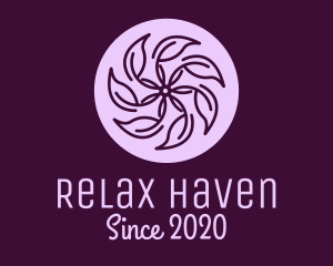 Spa - Spa Violet Flower logo design