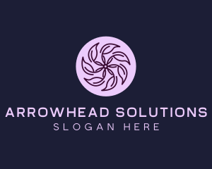 Eco Flower Leaf logo design