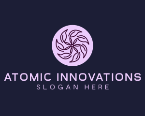 Eco Flower Leaf logo design