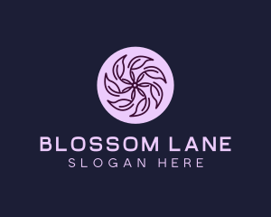 Eco Flower Leaf logo design