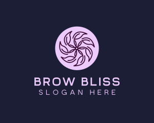 Eco Flower Leaf logo design