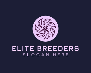 Eco Flower Leaf logo design