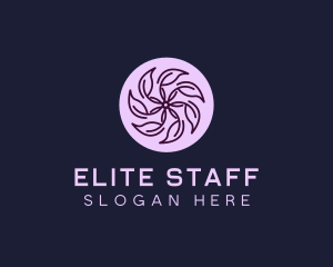 Eco Flower Leaf logo design