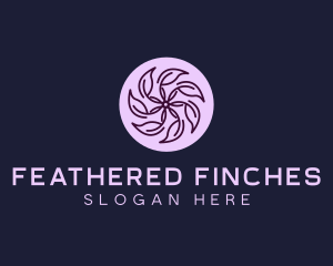 Eco Flower Leaf logo design