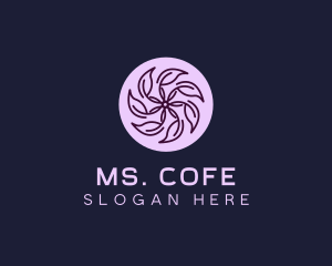 Eco Flower Leaf logo design