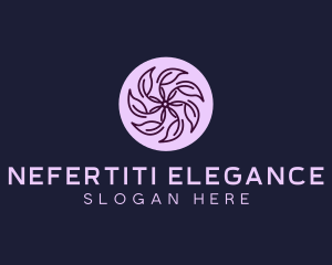 Eco Flower Leaf logo design