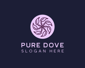 Eco Flower Leaf logo design