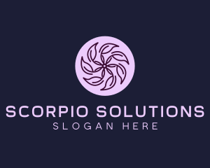 Eco Flower Leaf logo design