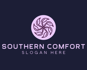 Eco Flower Leaf logo design