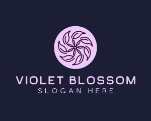 Eco Flower Leaf logo design