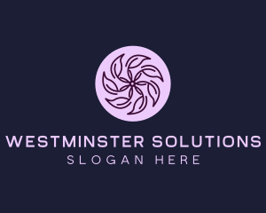 Eco Flower Leaf logo design