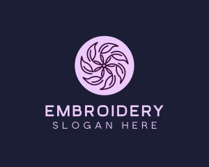 Eco Flower Leaf logo design