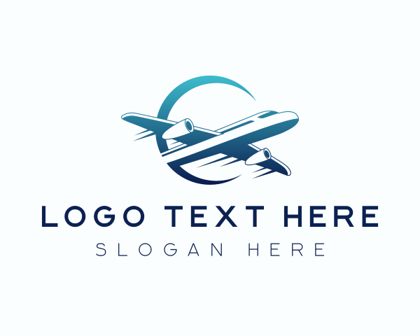 Airplane - Travel Flight Airplane logo design