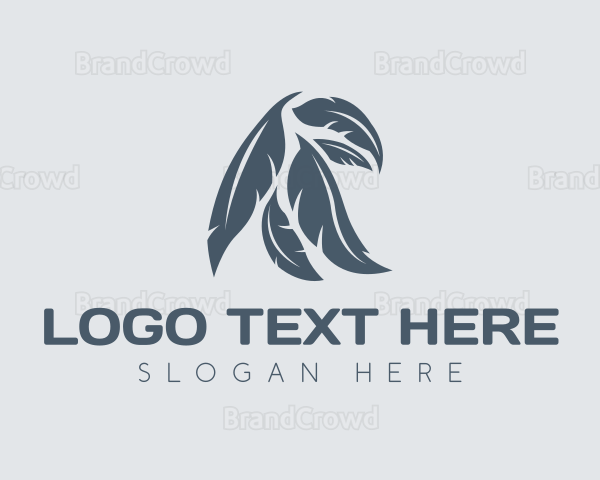 Tribal Bird Feather Logo