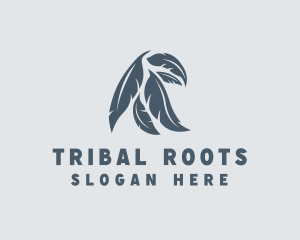 Tribal Feather Aviary logo design