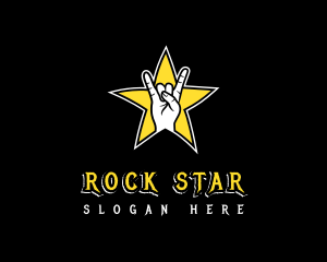 Rock - Rock Star Band logo design