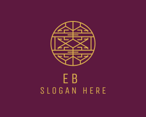 Asian - Elegant Gold Line Art logo design