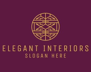 Elegant Gold Line Art logo design