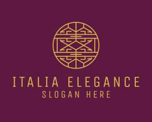 Elegant Gold Line Art logo design