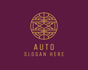 Store - Elegant Gold Line Art logo design